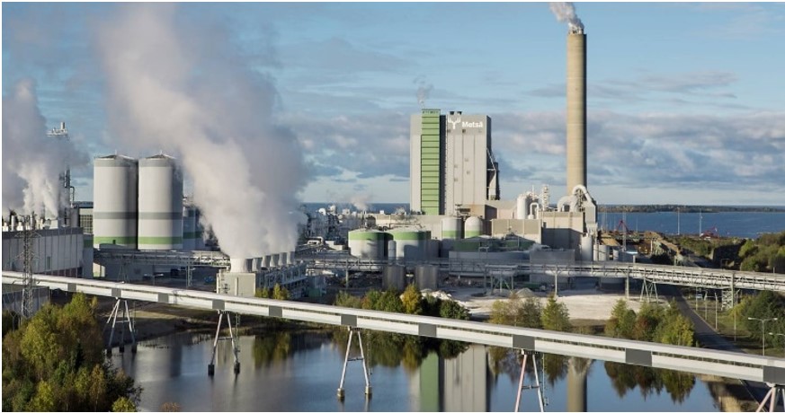 An overview image of Metsä Group's pulp mill in Rauma