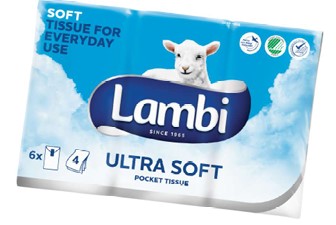 an image of lambi, ulta stoft toilet pape. Tissue papers are used for example as toilet papers.
